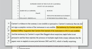 Los Angeles Superior Court ruling of July 20, 2015